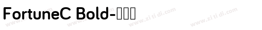FortuneC Bold字体转换